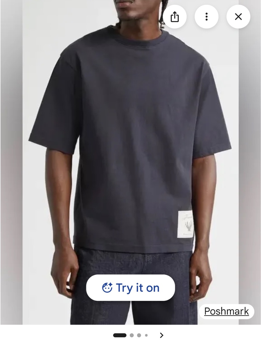Public Supply Men's Navy Short-Sleeve Crewneck T-Shirt oversized